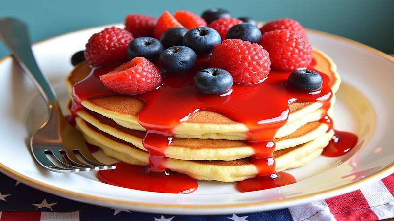 Pancakes, Pop Culture, Patriotism, and 'TBD surcharge for vibe.'