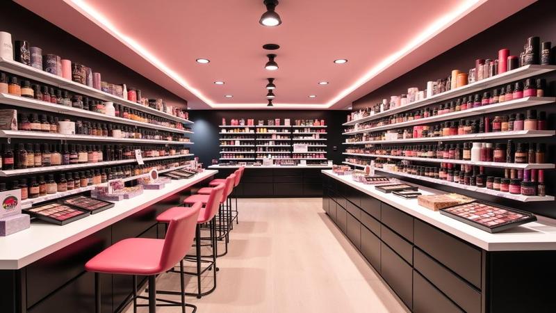 A private equity boardroom doubles as a glow-up for the cosmetics aisle, with charts and coupons.