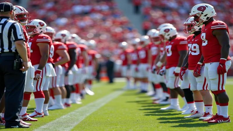 Sideline chaos as hopefuls line up for a dramatic snap, with coaches squinting like detectives.