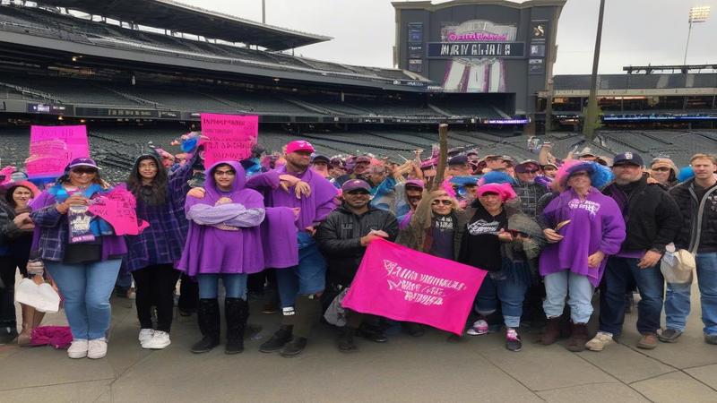 Fans outside T-Mobile Park in ponchos and flannel, hoisting brooms and salmon replicas, debating parade routes with a transit map.