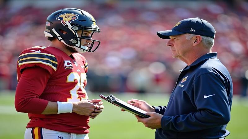 A sideline snapshot captures the moment a rookie dazzles while a veteran coach squints at a clipboard, chalk dust curling like prophecy.