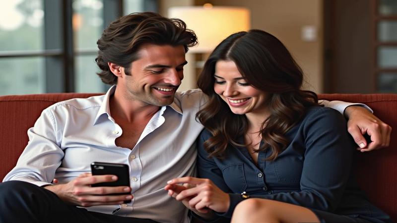 Knox and Lewinsky sit on a studio couch, smartphones ready, as cameras orbit like rumor satellites.