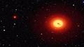 Primary image shows a radio telescope catching a blazing FRB, resembling a cosmic bat signal against a starry backdrop.