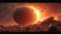 A high-resolution frame captures DART's dramatic impact moment as the asteroid pretends to shrug.