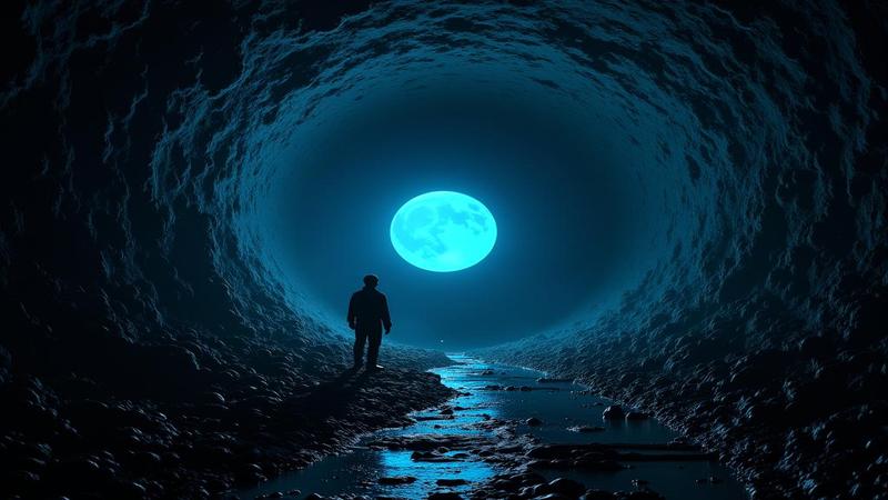 Underground xenon tank faintly glowing as scientists shush the planet, cables sprawling, lead shielding stacked like Tetris, hunting dark matter that refuses to RSVP.