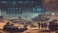 A dramatic countdown clock over a sci-fi battlefield, players squinting at overlapping time zones like a boss mechanic.