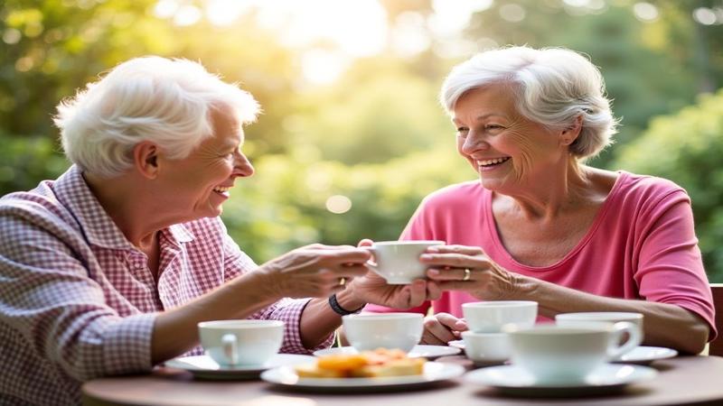 Retirees debate which high-fiber option pairs best with afternoon tea at a sunlit community center.