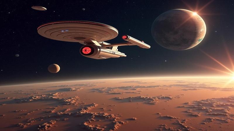 Starship vaulting skyward as Earth pretends this is normal, with Mars lurking like a landlord clutching a clipboard.