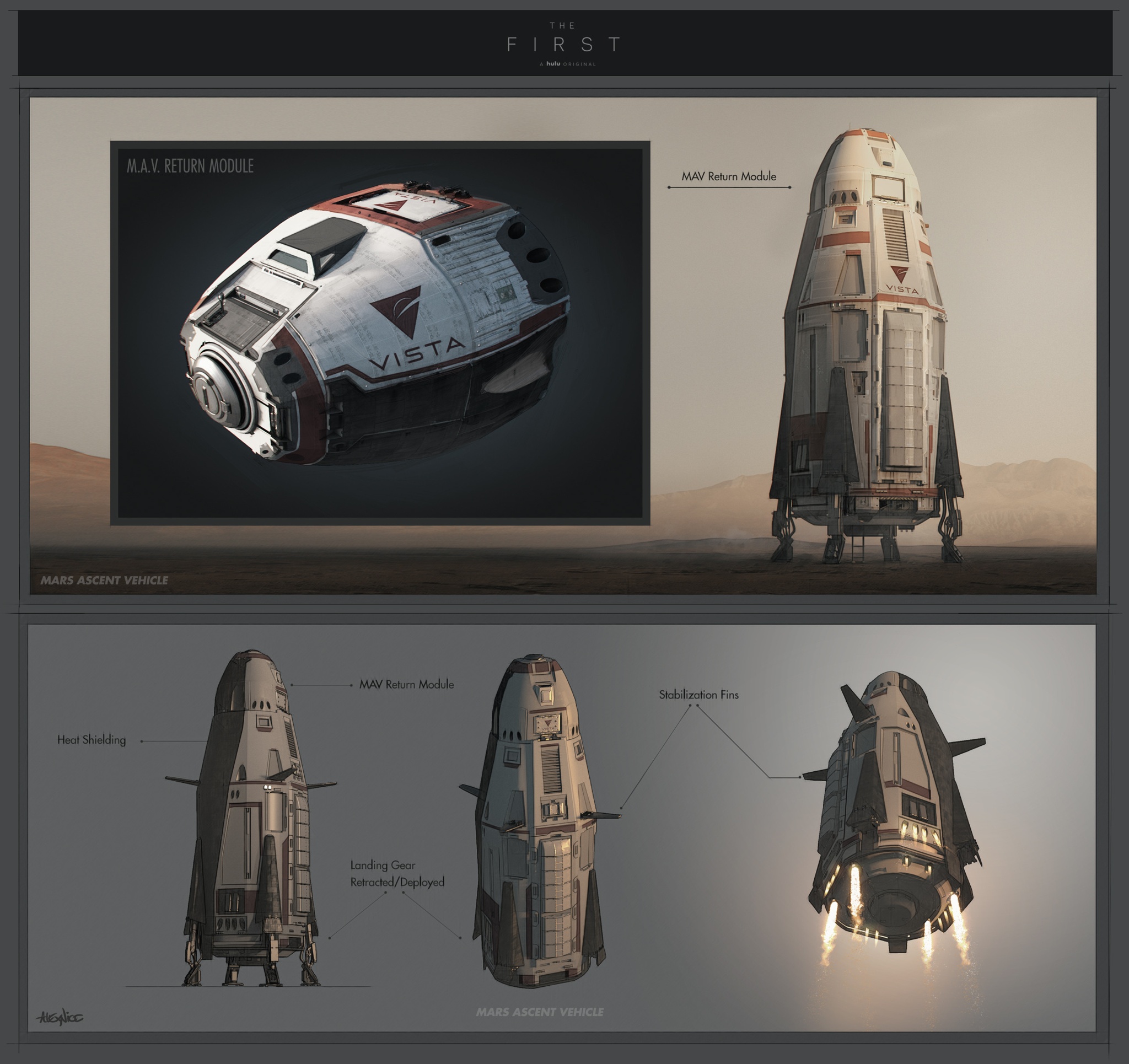 Mars ascent vehicle concept by Alex Nice | human Mars