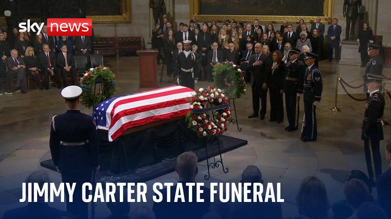 Former president Jimmy Carter receives a state funeral and burial ...