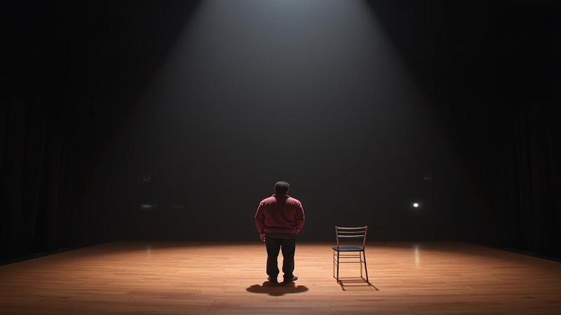Kenan Thompson stands on a nearly empty stage, a single chair looming as the rest of the cast exits.