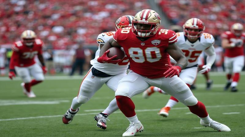 A practice squad safety sprinting from the tunnel with a playbook as magnets slide off a depth chart board like a failed magic trick.