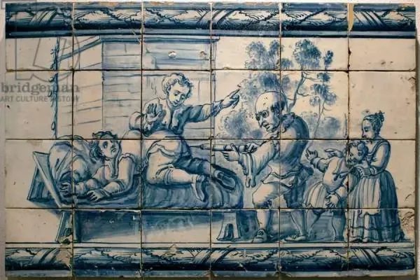 18th Century Satirical Medical Procedure in Portuguese Art. Art ...